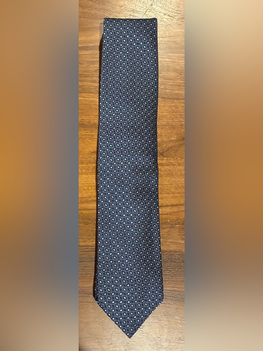 Eton Classic Navy Geometric Men's Tie